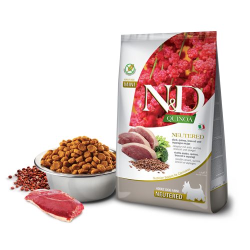 N&D Ivartalanított Kacsa Mini kutyatáp felnőtt kutyáknak 7 kg