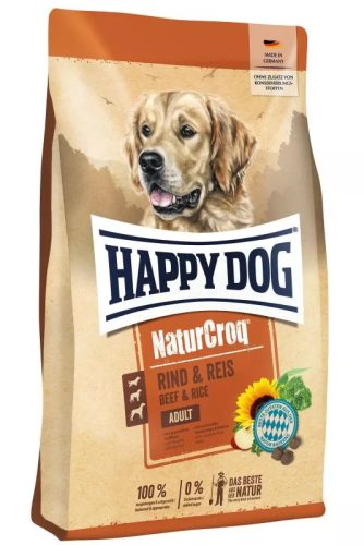 Happy Dog NaturCroq Rind & Reis Marha-rizs kutyatáp felnőtt kutyáknak