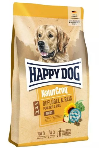 Happy Dog NaturCroq Geflügel Pur & Reis kutyatáp felnőtt kutyáknak