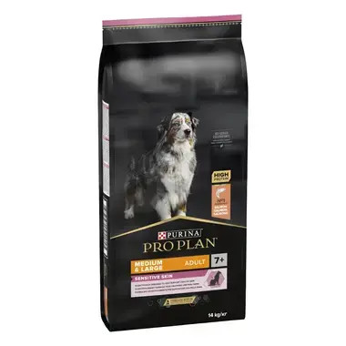 Purina Pro Plan Medium & Large Adult 7+ Sensitive Skin lazac 14 kg