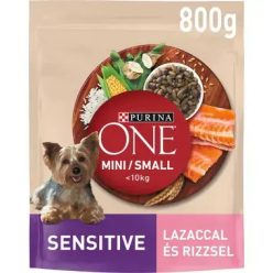   Purina ONE Mini Sensitive lazac kutyatáp felnőtt kutyáknak 800 g