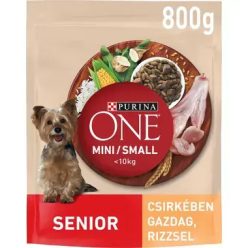   Purina ONE Mini Senior 8+ csirke kutyatáp kölyök kutyáknak 800 g