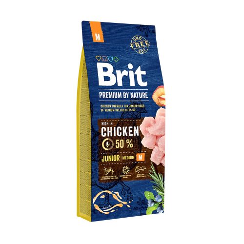 Brit Premium Junior M kutyatáp fiatal kutyáknak 15 kg